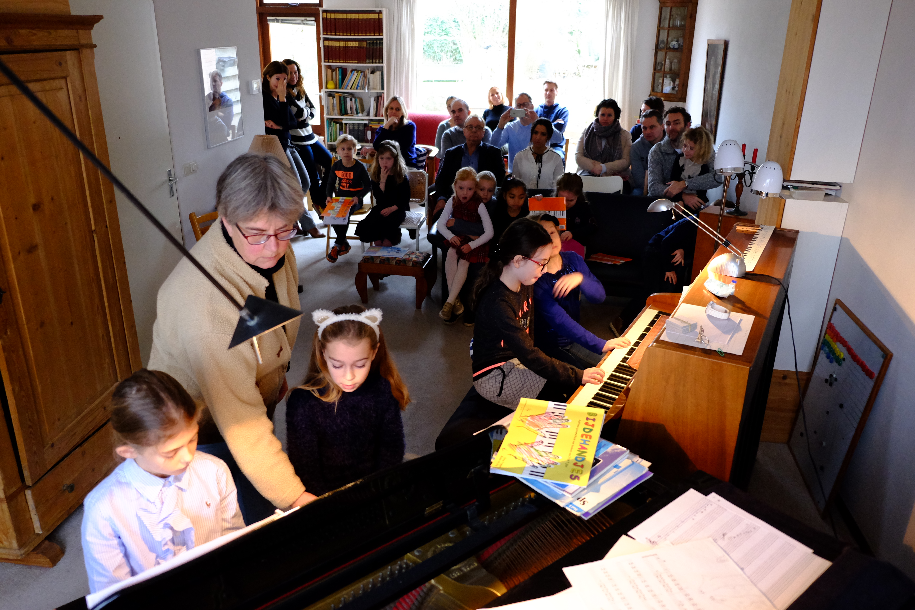 Piano Vleugel Samenspel 5 kinderen Pauline